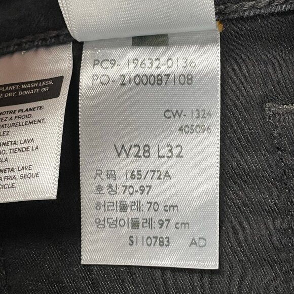Levis 315 Jeans Womens 28 Black Shaping Bootcut Mid Rise Denim - Picture 9 of 9